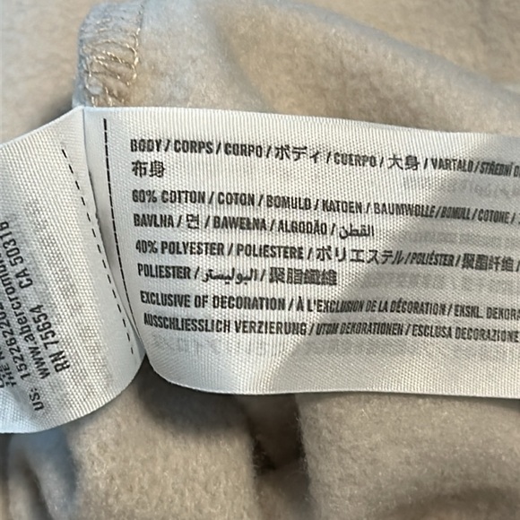 Abercrombie and Fitch Side-Snap Boyfriend Sweatshirt NWT - Picture 8 of 8